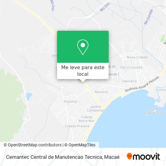 Cemantec Central de Manutencao Tecnica mapa