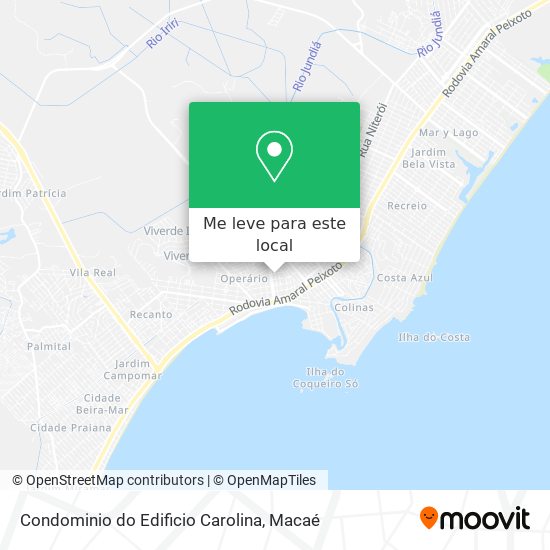 Condominio do Edificio Carolina mapa