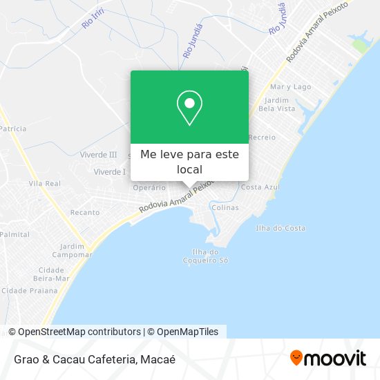 Grao & Cacau Cafeteria mapa