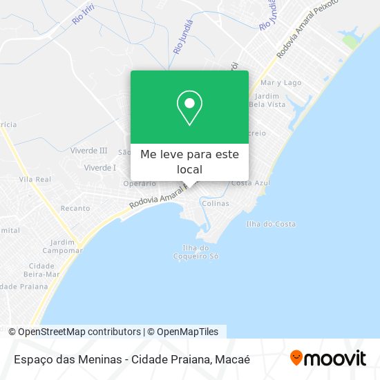 Espaço das Meninas - Cidade Praiana mapa