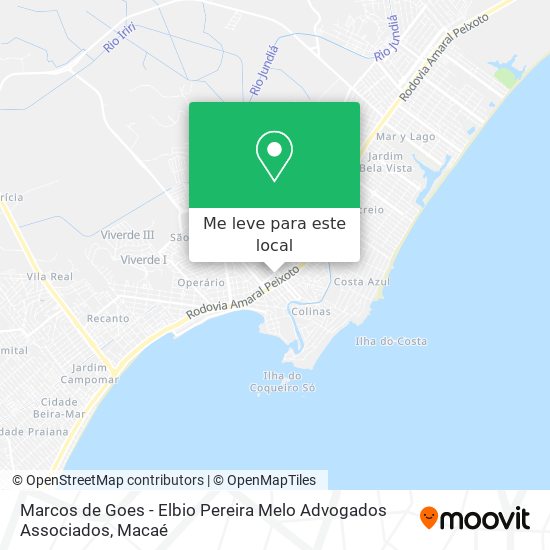 Marcos de Goes - Elbio Pereira Melo Advogados Associados mapa