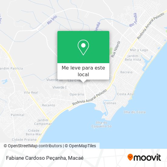 Fabiane Cardoso Peçanha mapa