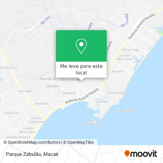 Parque Zabulão mapa