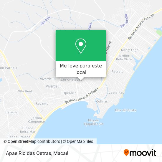 Apae Rio das Ostras mapa