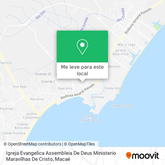 Igreja Evangelica Assembleia De Deus Ministerio Maravilhas De Cristo mapa