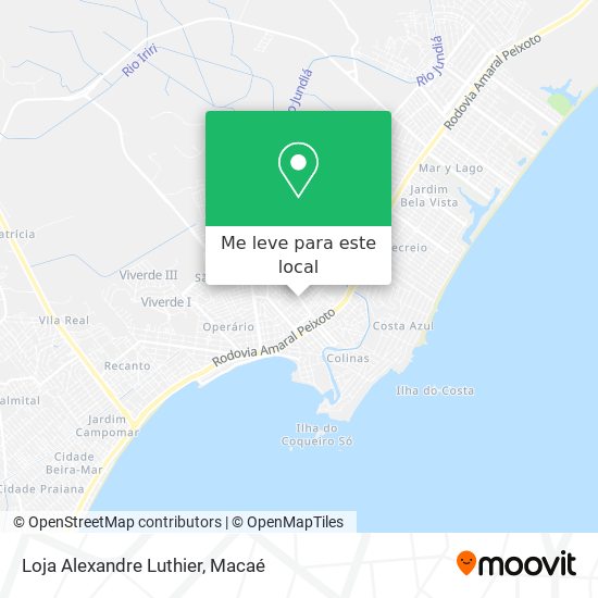 Loja Alexandre Luthier mapa