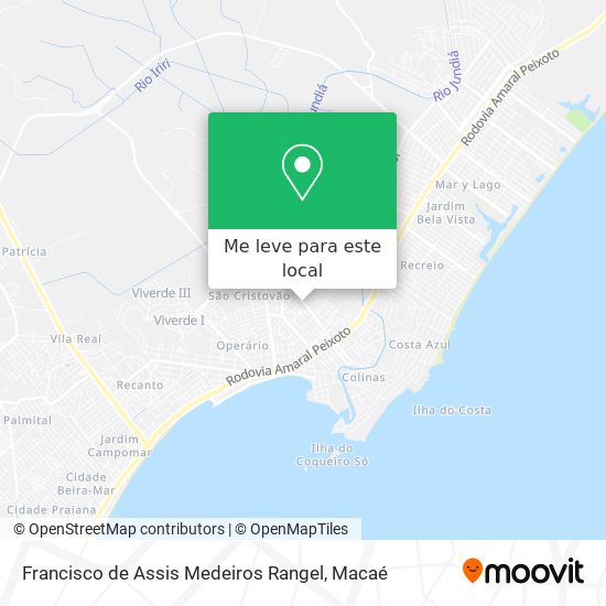 Francisco de Assis Medeiros Rangel mapa