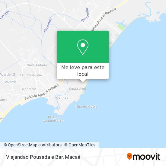 Viajandao Pousada e Bar mapa