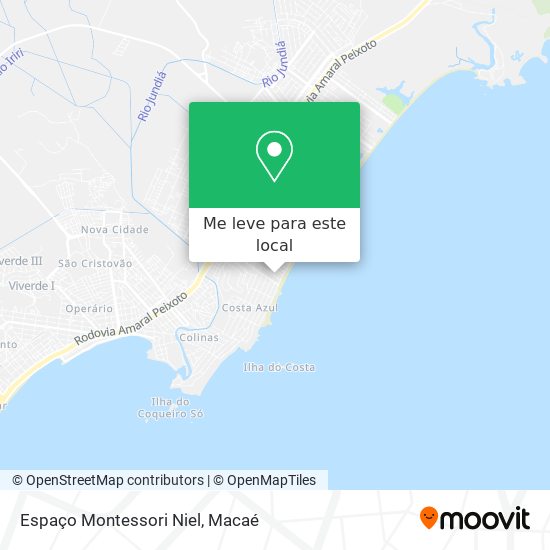 Espaço Montessori Niel mapa