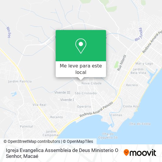 Igreja Evangelica Assembleia de Deus Ministerio O Senhor mapa