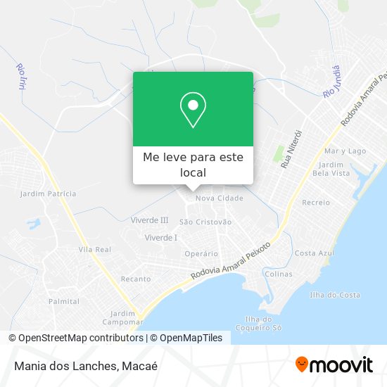 Mania dos Lanches mapa