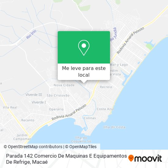 Parada 142 Comercio De Maquinas E Equipamentos De Refrige mapa