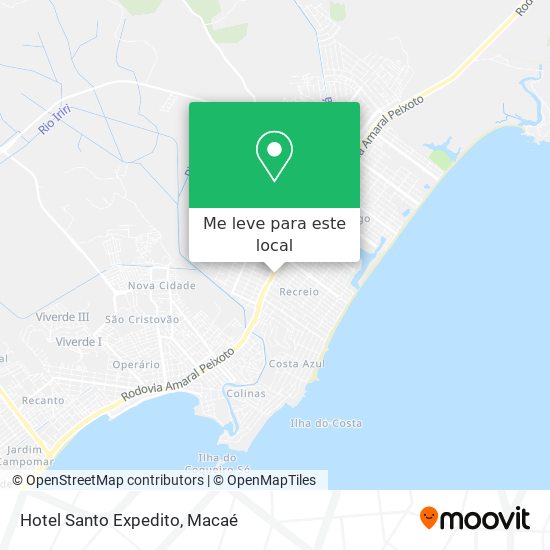 Hotel Santo Expedito mapa