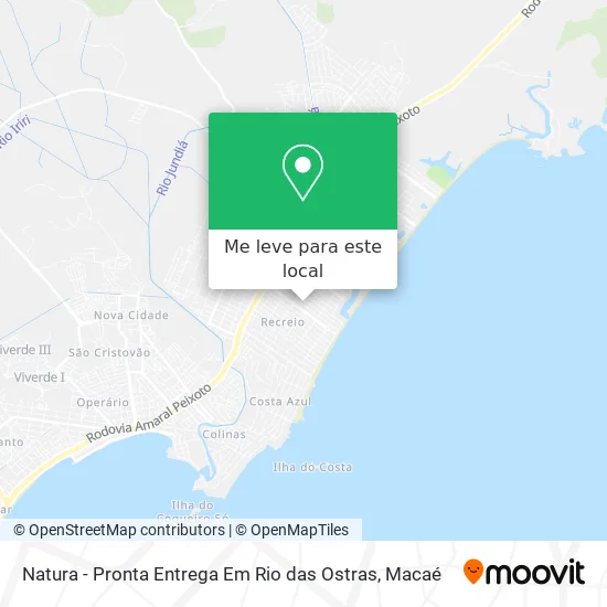 Natura - Pronta Entrega Em Rio das Ostras mapa