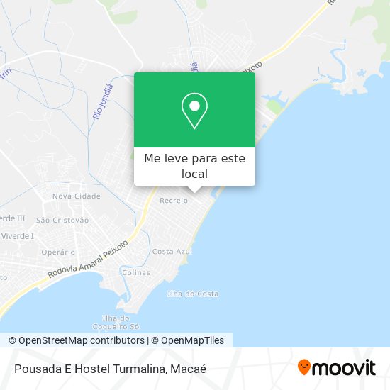 Pousada E Hostel Turmalina mapa