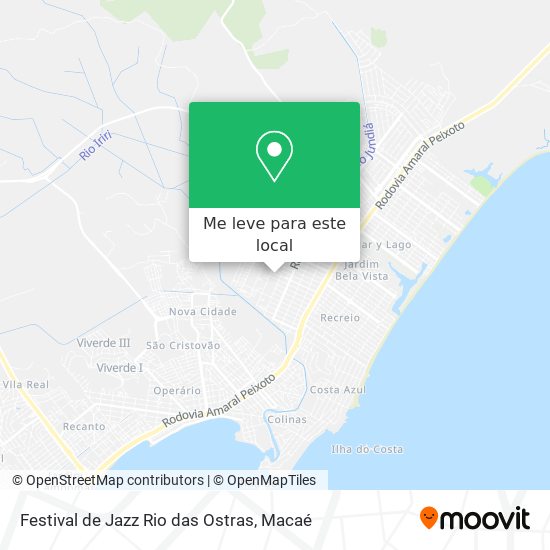 Festival de Jazz Rio das Ostras mapa