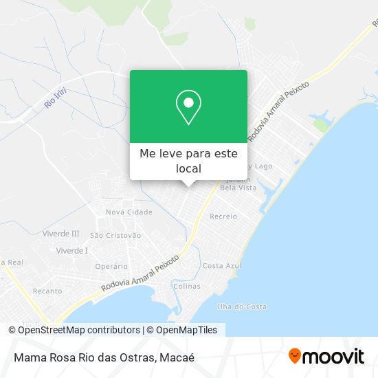 Mama Rosa Rio das Ostras mapa
