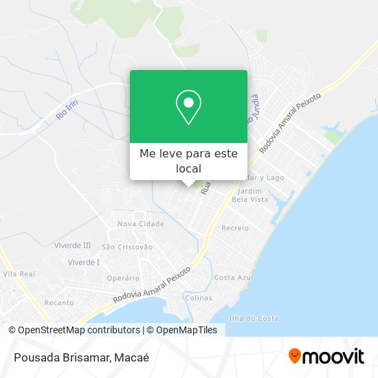 Pousada Brisamar mapa