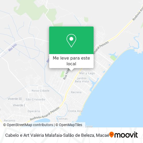 Cabelo e Art Valéria Malafaia-Salão de Beleza mapa