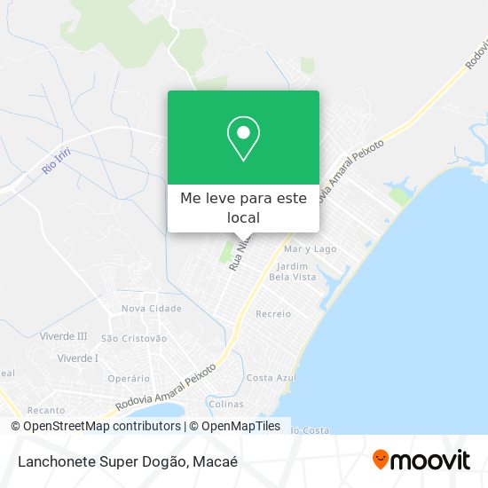 Lanchonete Super Dogão mapa