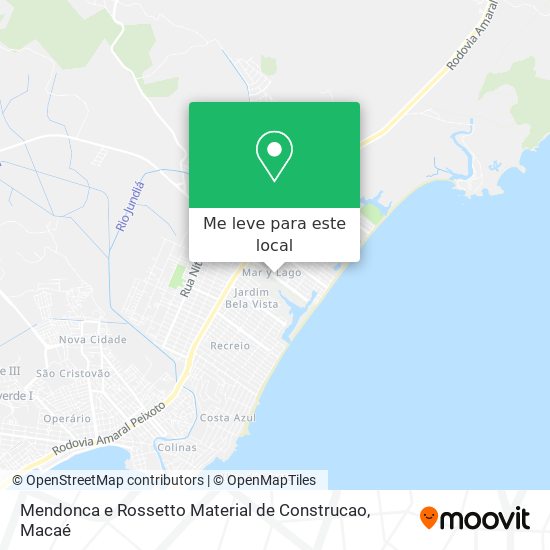Mendonca e Rossetto Material de Construcao mapa