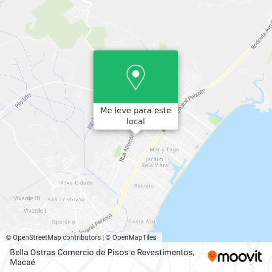 Bella Ostras Comercio de Pisos e Revestimentos mapa