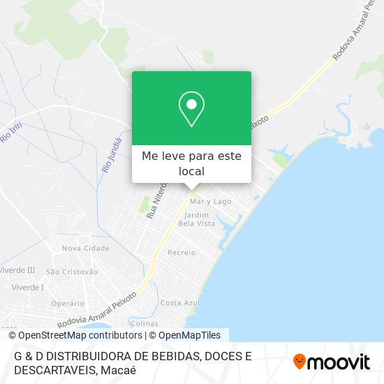 G & D DISTRIBUIDORA DE BEBIDAS, DOCES E DESCARTAVEIS mapa