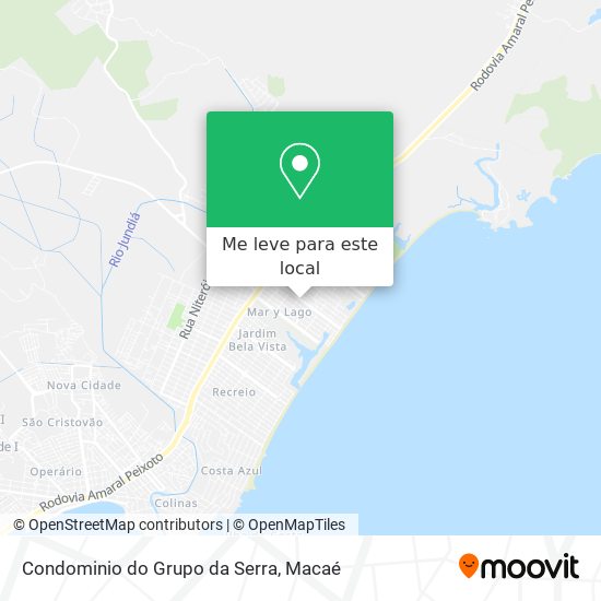 Condominio do Grupo da Serra mapa