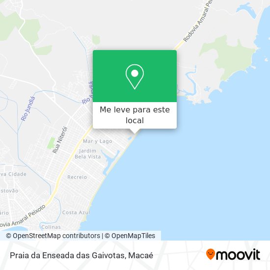 Praia da Enseada das Gaivotas mapa