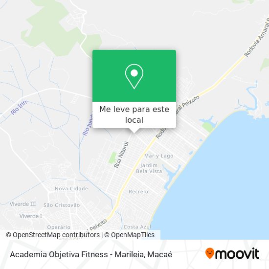Academia Objetiva Fitness - Marileia mapa