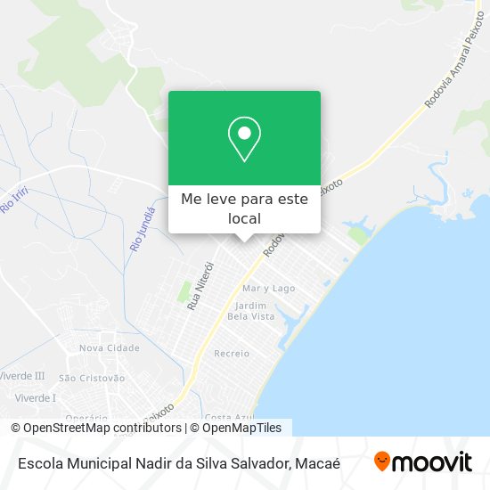 Escola Municipal Nadir da Silva Salvador mapa