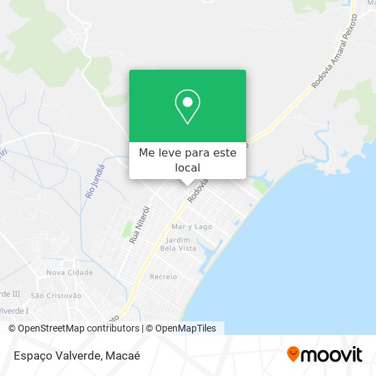 Espaço Valverde mapa