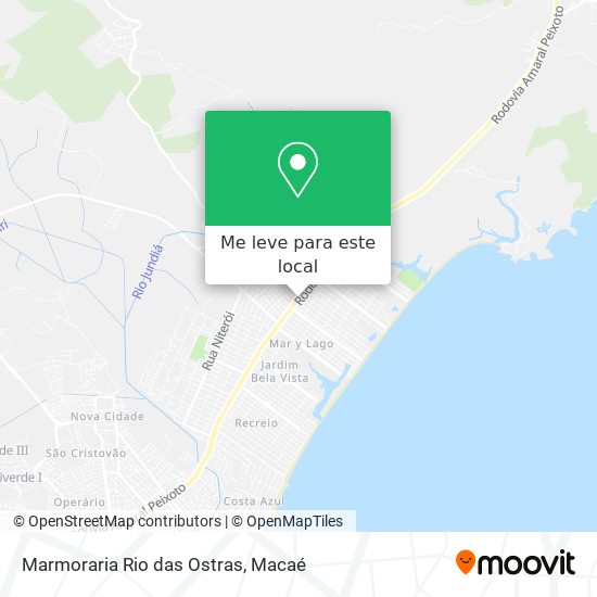 Marmoraria Rio das Ostras mapa