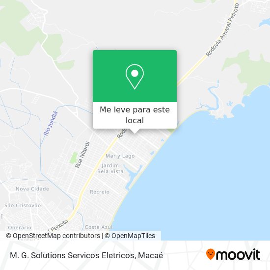 M. G. Solutions Servicos Eletricos mapa