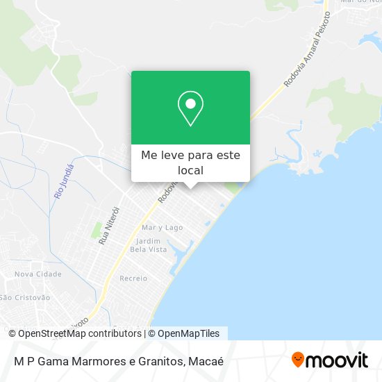 M P Gama Marmores e Granitos mapa