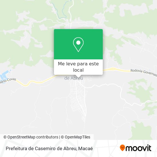 Prefeitura de Casemiro de Abreu mapa