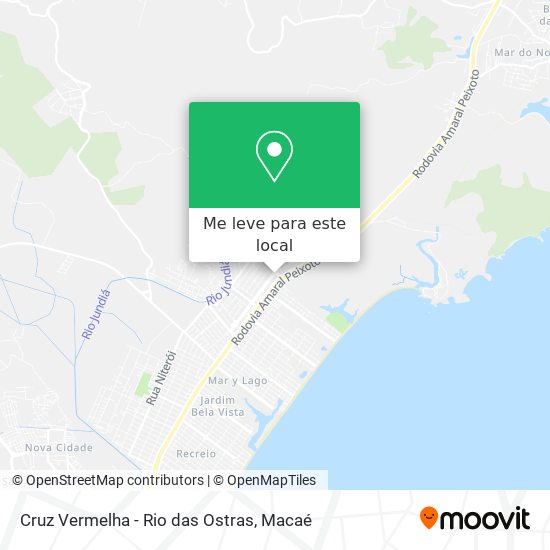 Cruz Vermelha - Rio das Ostras mapa