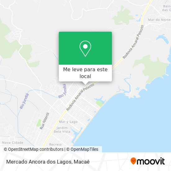 Mercado Ancora dos Lagos mapa