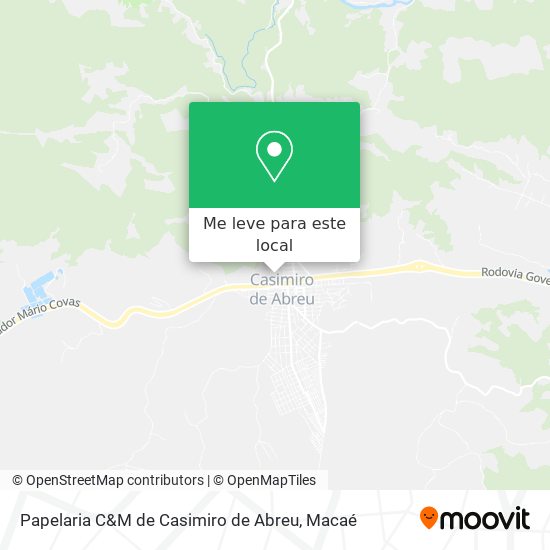 Papelaria C&M de Casimiro de Abreu mapa