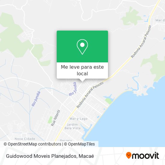 Guidowood Moveis Planejados mapa