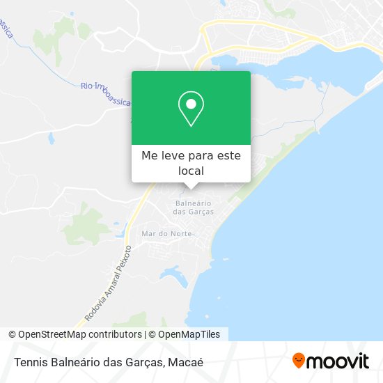 Tennis Balneário das Garças mapa
