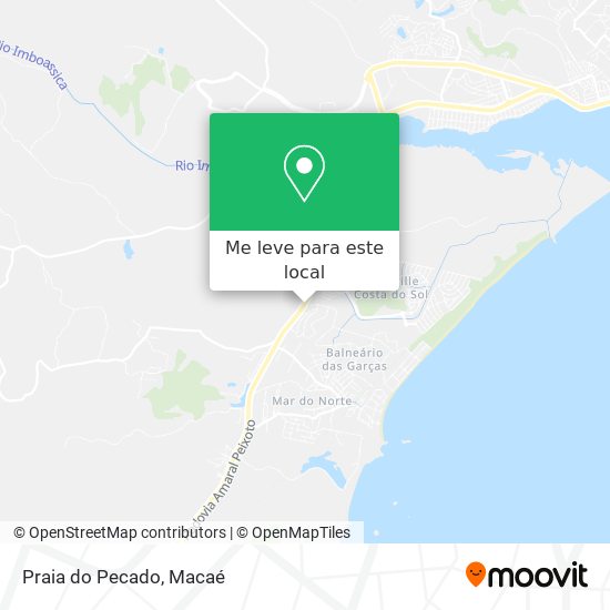 Praia do Pecado mapa