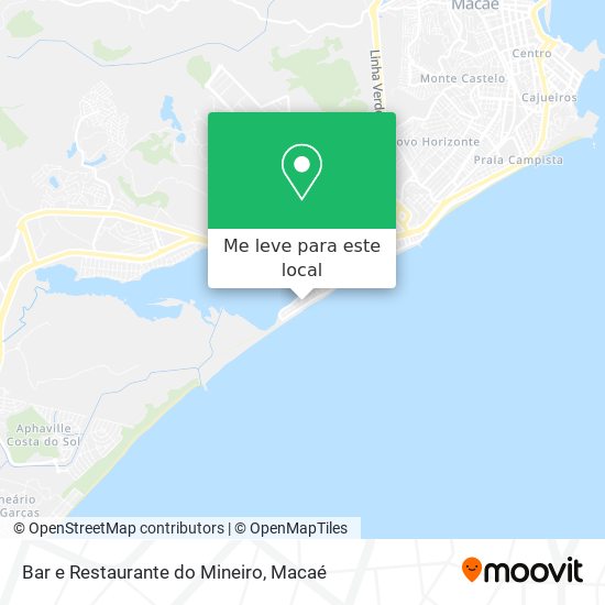 Bar e Restaurante do Mineiro mapa