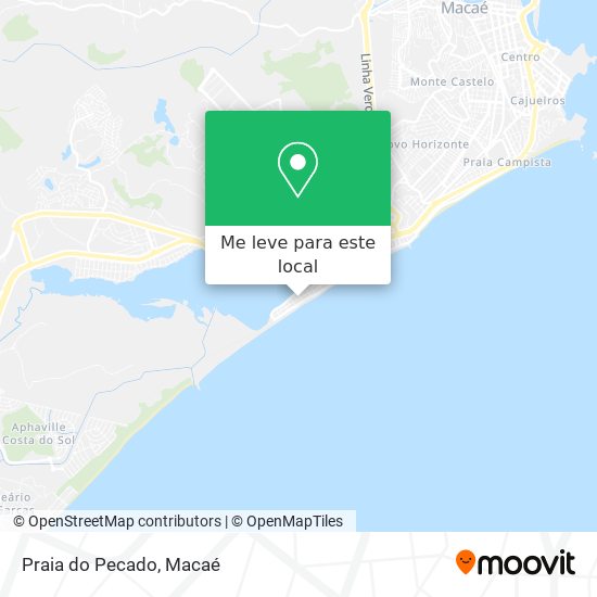 Praia do Pecado mapa