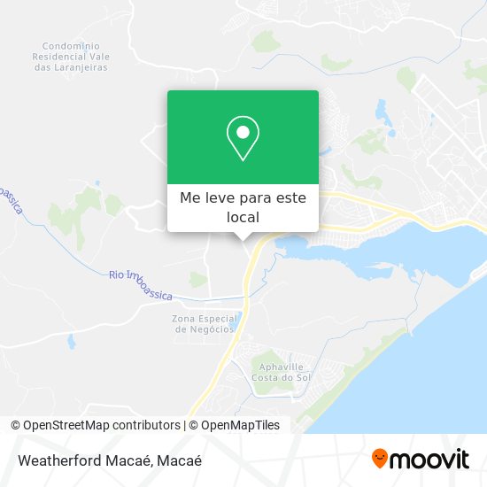 Weatherford Macaé mapa