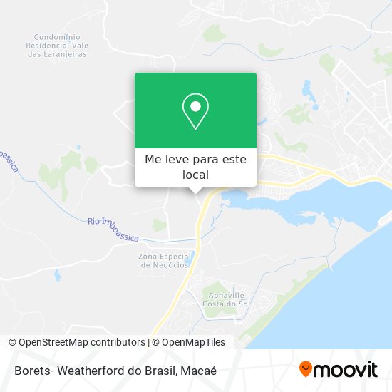 Borets- Weatherford do Brasil mapa