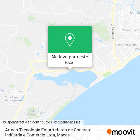 Arteco Tecnologia Em Artefatos de Concreto Indústria e Comércio Ltda mapa