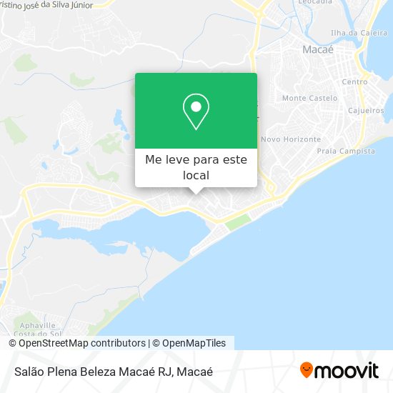 Salão Plena Beleza Macaé RJ mapa