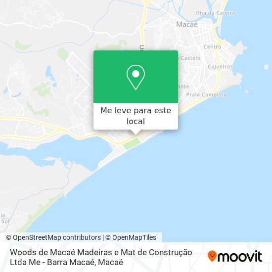 Woods de Macaé Madeiras e Mat de Construção Ltda Me - Barra Macaé mapa