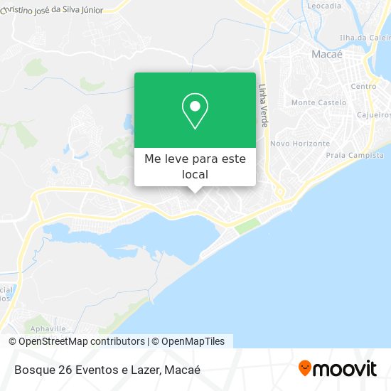Bosque 26 Eventos e Lazer mapa